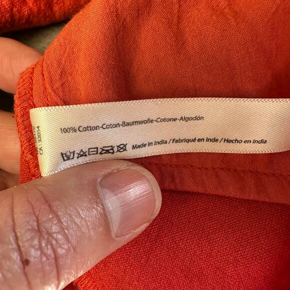 Free People One Pink Orange One Viola Slouchy Tie Front Shorts 4 - Picture 5 of 9